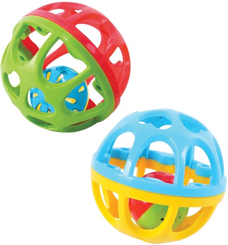 Play Hüpfball Spielzeug - bunter Spielball mit Glöckchen-3