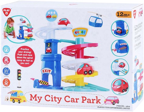 Play Autobahn Parkgarage Kunststoff rot Spielzeugauto