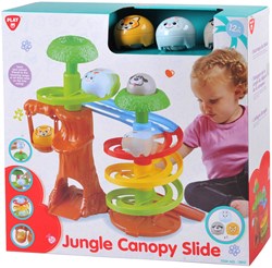 Playgo Kugelbahn Dschungel - Spielzeug Dschungelbahn mit Tierfiguren