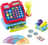 Play Spielzeugkasse mit Zubehör - interaktives Kassen-Set 26-teilig-2