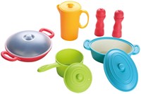 Play Kochset Spielzeug Töpfe und Pfannen 10-teilig für Kinder-2