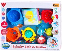 Play Badespielzeug Splashy Set - buntes Badespielzeug 8-teilig