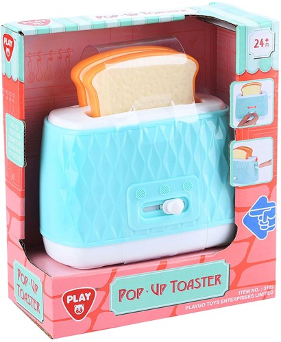 Play Spielzeug Toaster Set - Pop-up Toaster für Kinder Frühstück