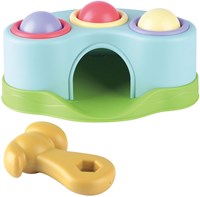 Play Hammerbank Lernspielzeug biobasiert mit Bällen 5-teilig-2