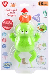 Play Badespielzeug Frosch schwimmen und fangen Set - mechanisches Badespielzeug