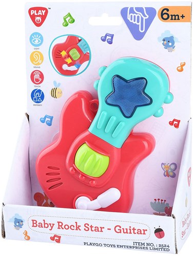Play Babygitarre Rockstar - Musikspielzeug Gitarre für Kinder