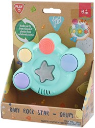 Play Baby Trommel Pastell - Interaktives Musikspielzeug mit Licht und Sound