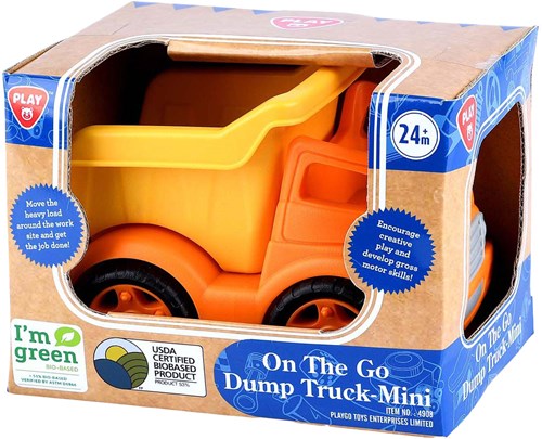 Play Kipp-LKW Bio-basiertes Spielzeug Lastwagen orange
