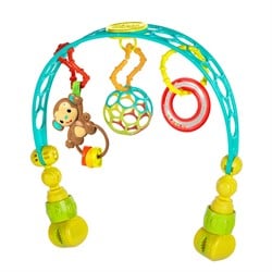 Bright Starts, Oball, Spielbogen für den Kinderwagen aus flexiblem, festem Oball-Material für einfaches Greifen