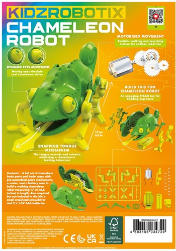 4M Chamäleon Roboter Bausatz Technik STEM Spielzeug ab 8 Jahren-3