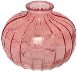 Countryfield Vase Glas rosa Dekoration modern 11x11x8,7cm
