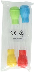Albatros Hengelsport Pipetten Spielzeug Set 30ml - 4 Stück Mehrfarbig