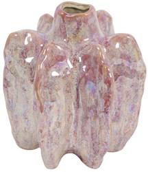 Countryfield Vase rot Kunststoff Dekoration 14,7x12,5x15cm modern