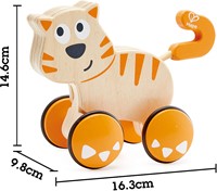 Hape Holz Schiebekatze Dante Push and Go Spielzeug für Kleinkinder-2