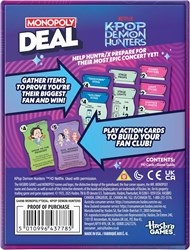 Hasbro Monopoly Kartenspiel KPOP Demon Hunters - Gesellschaftsspiel