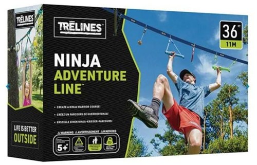 Trelines Ninja Adventure Line - Outdoor Kletterspielzeug 11m für Kinder-3