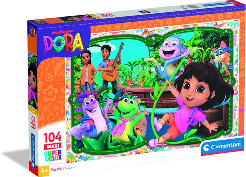 Clementoni Puzzle Dora the Explorer 104 Maxi Teile Kinderpuzzle-3