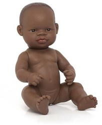 Miniland Babypuppe Afrikanisches Mädchen - Puppe 32cm anatomisch korrekt