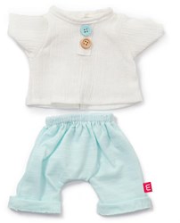 Miniland Puppenkleidung Jungen Set 38cm blau Textil Outfit