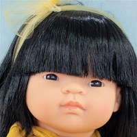 Miniland Puppe asiatisches Mädchen 38cm - Lernspielzeug Puppe-3