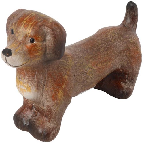 Countryfield Dackel Dekoration braun 13,5x4,5x9,5cm Hund Figur