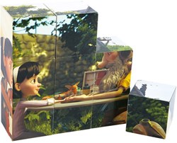 Hape Holz Würfelpuzzle Der Kleine Prinz - Spielzeug 9-teilig