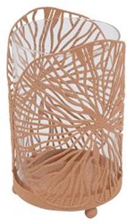 Countryfield Teelichthalter beige Dekoration Kunststoff 15 cm
