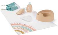 Miniland Pflege-Set Puppen - Holzspielzeug Set 5-teilig