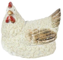 Countryfield Huhn Dekoration sitzend Spielzeug bunt 18x13,5x15,5cm