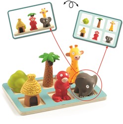 Djeco Lernspiel Eduludo Spacio - FSC Holz Denkspiel für Kinder