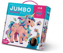 Crocodile Creek Puzzle Spielzeug Einhorn - 48 Teile - große Bodenpuzzle