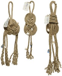 Decoris Juteknoten mit Muschel maritime Deko 50cm für Zuhause