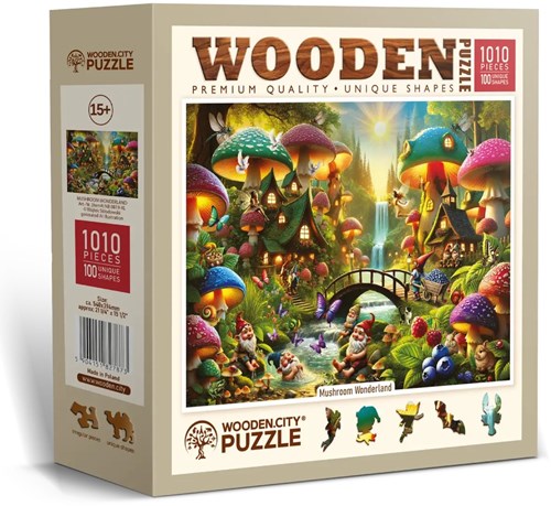 Wooden.City Holzpuzzle Mushroom Wonderland 1000 Teile Fantasie-2