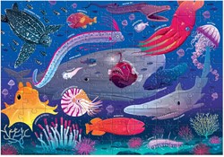Mudpuppy Puzzle Tiefsee - 100 Teile Ozean Tiere Kinderpuzzle