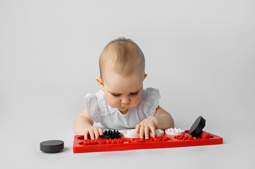 Mom's Care SENSORY TOYS Sensory Puzzles XL Contrasting Wheels 4