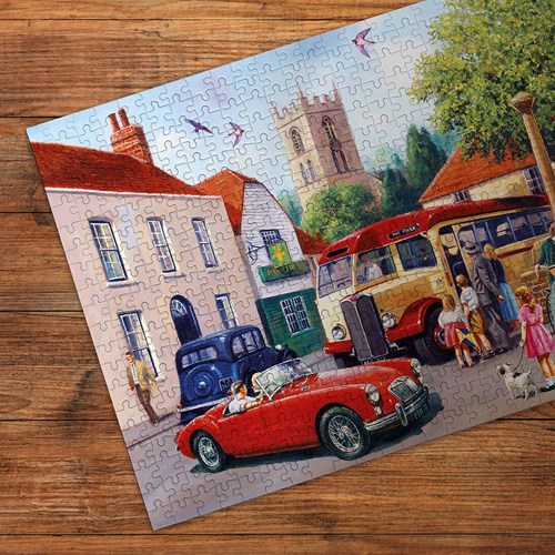 Gibsons Puzzle Touring the Town 500 Teile Nostalgie Erwachsene-3