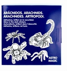 Harlekijn Glow in the dark Aufkleber Spinnen - 10 Stück Dekoration