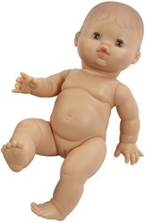 Paola Reina Gordi Puppe Mädchen weiß - 34 cm realistische Babypuppe