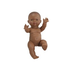 Paola Reina Gordi Babypuppe Mädchen Amparo Dunkelbraun - 34 cm