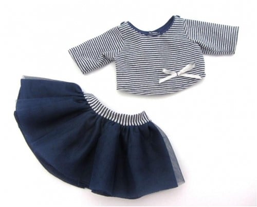 Paola Reina Puppenkleidung Set Gordi Mädchen (Bretonisch) +/- 34 cm