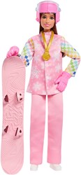 Barbie Puppe Snowboarderin mit Zubehör - Barbie Wintersport Spielzeug