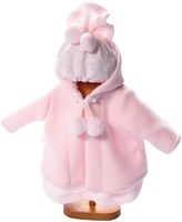 Asi Puppenkleidung Dufflecoat und Kleid - Puppenoutfit rosa