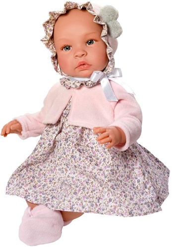 ASI DREAMS Doll Leonora 46cm - Rose Flower Clothes