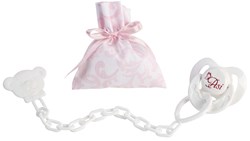 Asi Puppen Schnuller mit Tasche - Zubehör für Babypuppen rosa