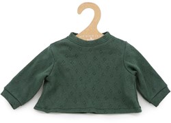 Asi Puppenkleidung Baumwoll T-Shirt dunkelgrün Langarm Puppen
