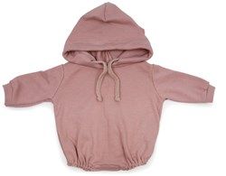Asi Puppenkleidung - Langarm-Body mit Kapuze, rosa - Puppenoutfit