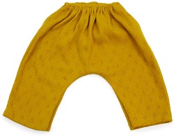 Asi Puppenkleidung lange Baumwollhose ocker - Puppenzubehör