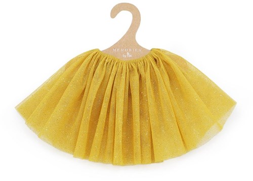 Asi Puppenkleidung Tüllrock ocker gold - Puppenmode Accessoire