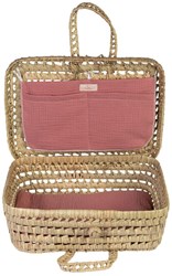 Asi Puppen Korb Koffer - Babypuppen Zubehör - rosa Spielzeug