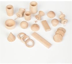 Grapat Holzspielset Treasure Basket 10-teiliges offenes Spielzeug